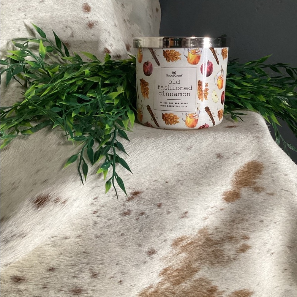 Old Fashioned Cinnamon Candle with Silver Lid